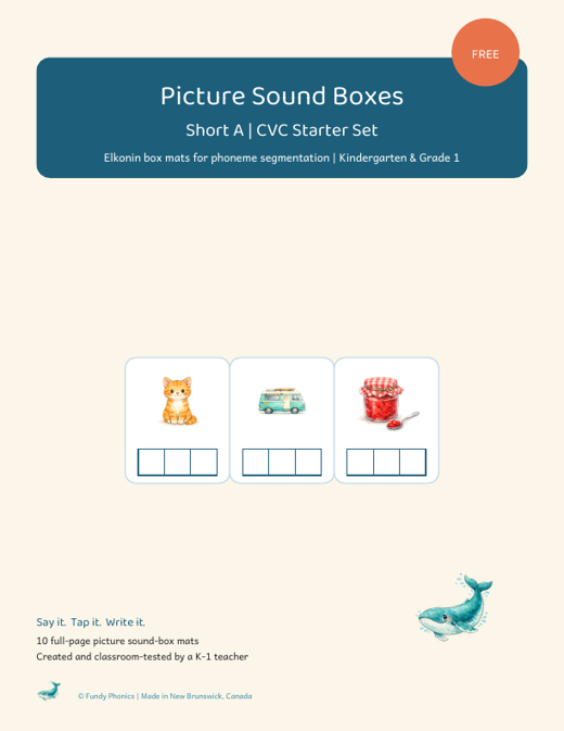 Cover of the free Short A picture sound boxes starter set